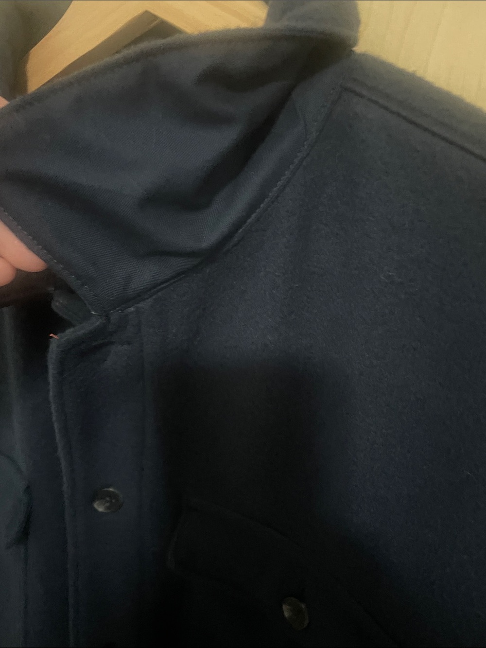 Goodfellow & Co. Men's Navy Blue Fleece Shirt Jacket – NWT L - Picture 10 of 10